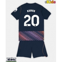 Tottenham Hotspur Mohammed Kudus #20 Replica Away Minikit 2026-27 Short Sleeve (+ pants)